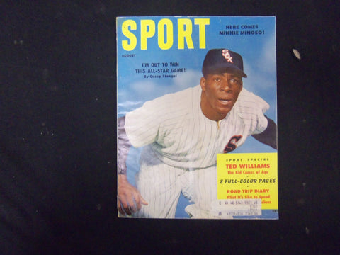1954 AUGUST SPORT MAGAZINE - MINNIE MINOSO COVER - GREAT PHOTOS - ST 3552