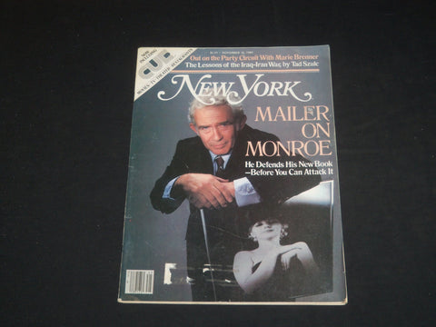 1980 NOVEMBER 10 NEW YORK MAGAZINE - NORMAN MAILER ON MONROE - SP 3955