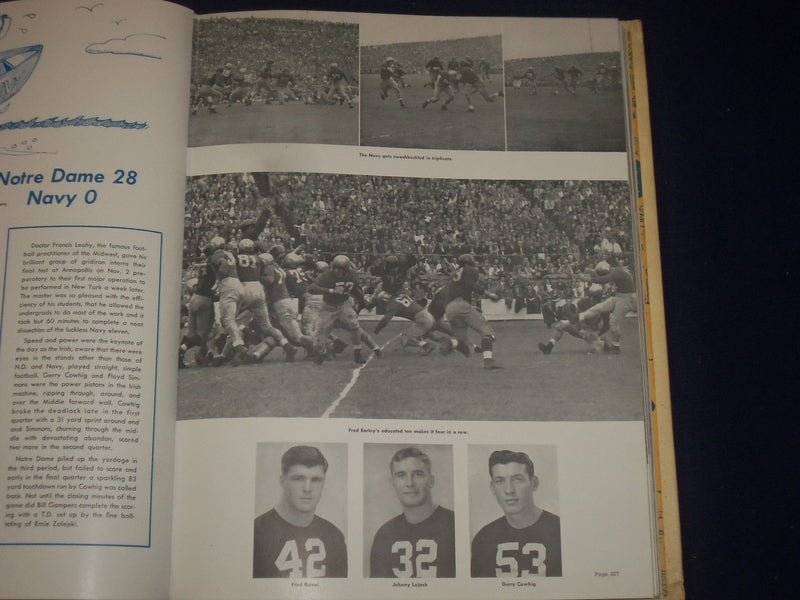 1947 THE DOME UNIVERSITY OF NOTRE DAME YEARBOOK - JOHNNY LUJACK - LEAHY - YB 50