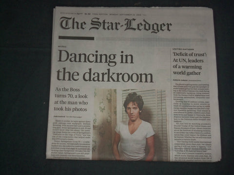 2019 SEPTEMBER 23 THE STAR-LEDGER NEWSPAPER - BRUCE SPRINGSTEEN TURNS 70
