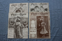 1907 PARIS QUI CHANTE REVUE ILLUSTRATEE MAGAZINE - FRENCH - LOT OF 38 - O 3846
