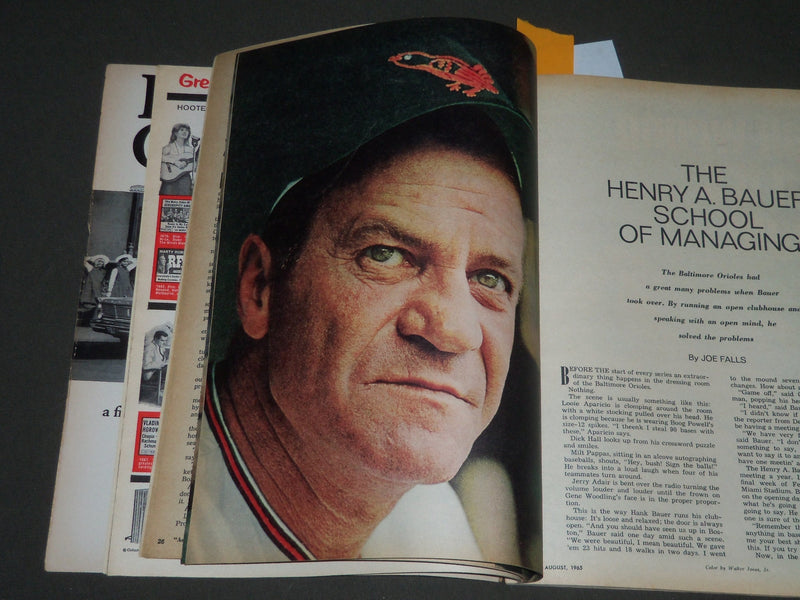1965 AUGUST SPORT MAGAZINE - MICKEY MANTLE COVER - GREAT PHOTOS - SP 2817
