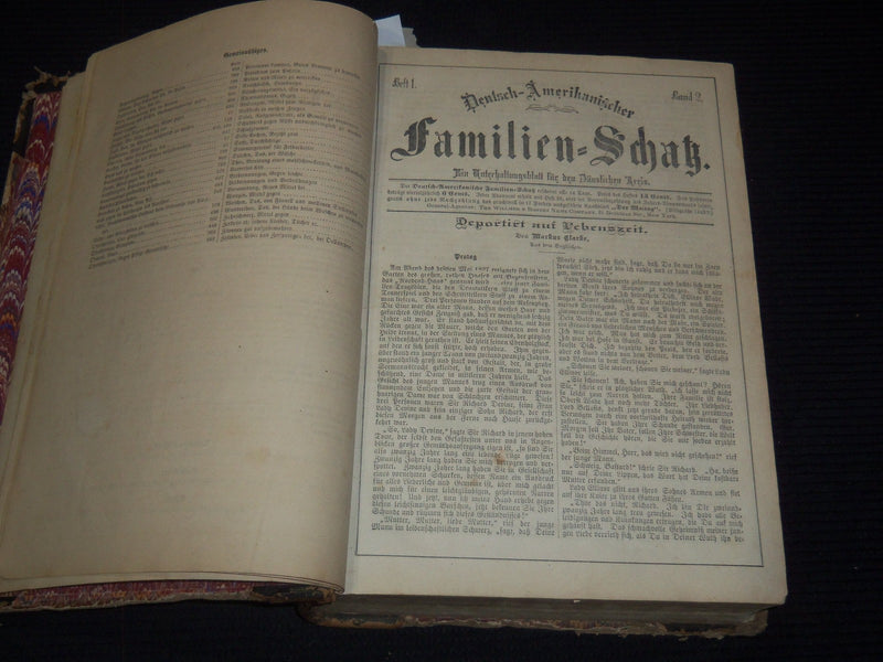 1800'S FAMILIEN - SCHATZ - GERMAN VOLUME NO. 2 - KD 944J