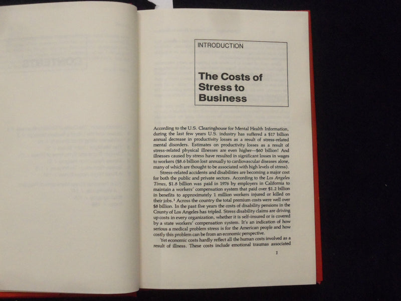 1979 MANAGING STRESS HARDCOVER BOOK BY JERE E. YATES - KD 8679