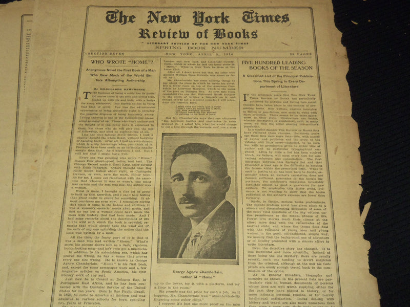 1914 NEW YORK TIMES NEWSPAPER BOOK REVIEW SECTIONS LOT OF 17 ISSUES - O 3221C