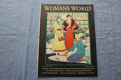 1931 OCTOBER WOMAN'S WORLD MAGAZINE - THE SMITHS COME HOME - SP 4783V