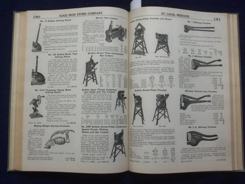 1930 SLIGO IRON STORE COMPANY HARDCOVER SUPPLIES CATALOG - ST. LOUIS, MO - R 98D