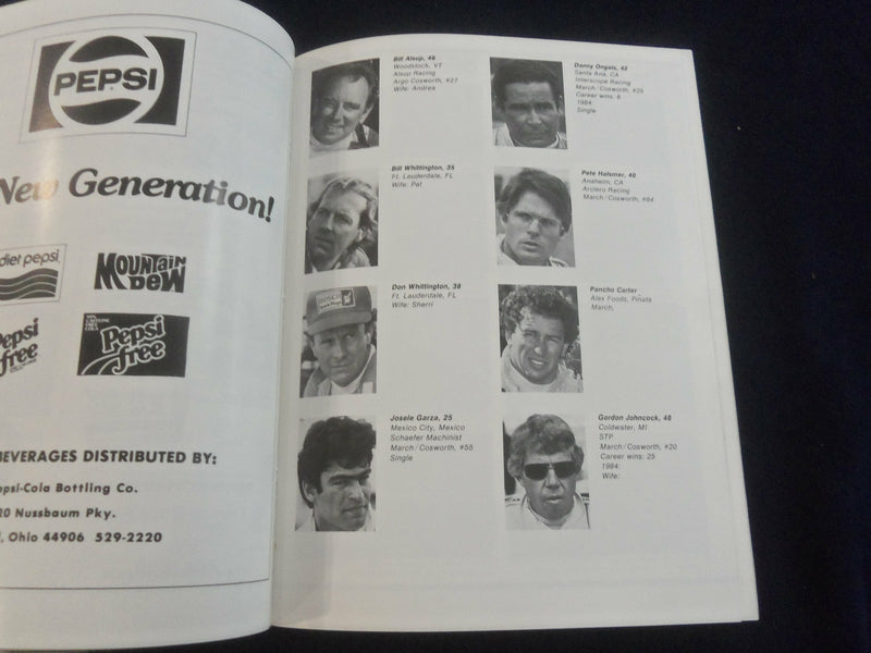 1984 AUG 31-SEP 2 ESCORT RADAR WARNING 200 RACING PROGRAM - MID-OHIO - SP 3898G