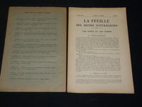 1912-1925 LA FEUILLE DES NATURALISTES FRENCH MAGAZINE LOT OF 22 ISSUES - WR 106C