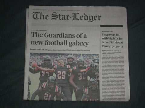 2020 FEBRUARY 10 THE STAR-LEDGER NEWSPAPER-XFL LEAGUE KICKS OFF -METLIFE STADIUM