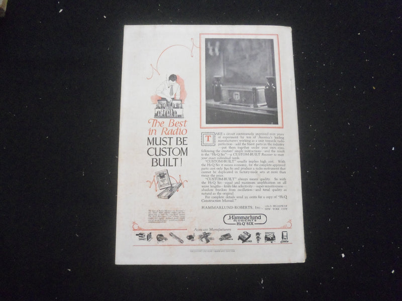 1927 DECEMBER RADIO BROADCAST MAGAZINE - NICE COVER, ARTICLES & PHOTOS - B 434K