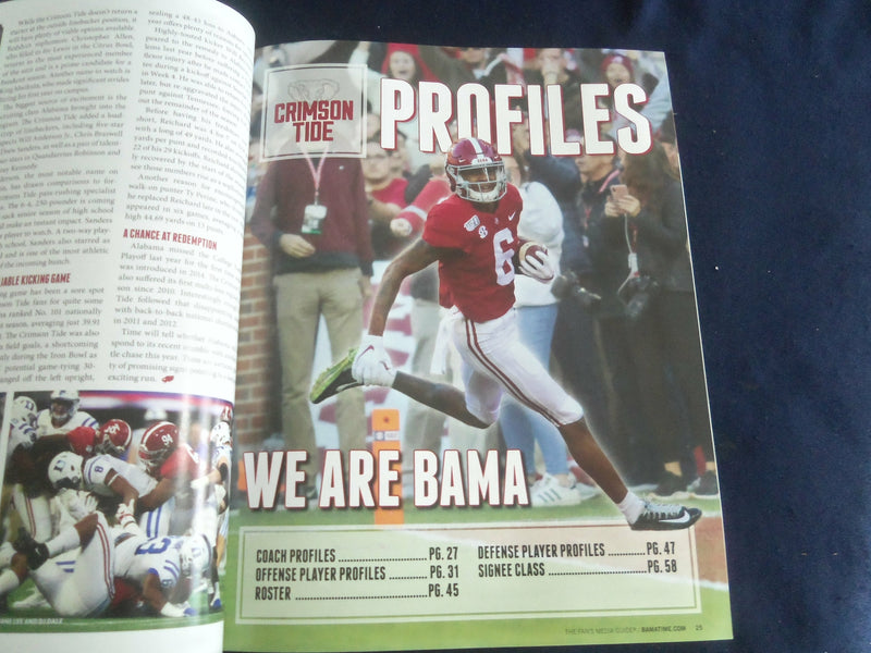 2020 BAMATIME MAGAZINE - UNIVERSITY OF ALABAMA - STILL ROLLING - SP 1220V