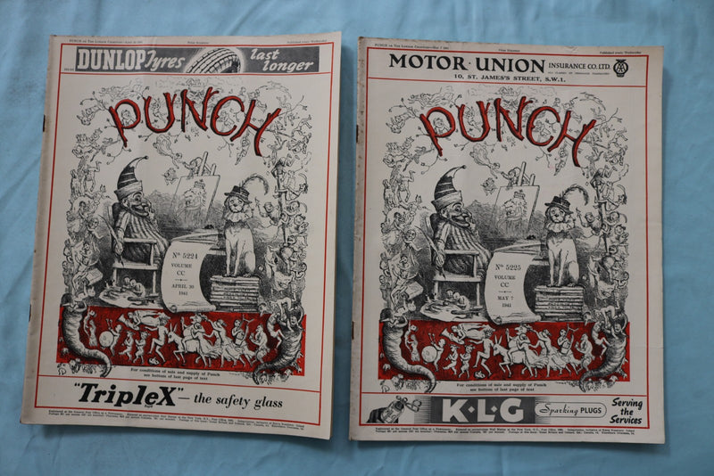 1941 PUNCH MAGAZINE - LOT OF 25 - O 3972