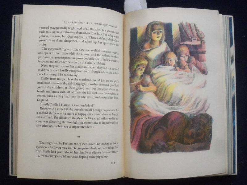 1944 THE INNOCENT VOYAGE HARDCOVER BOOK - RICHARD HUGHES - LYND WARD - KD 8840