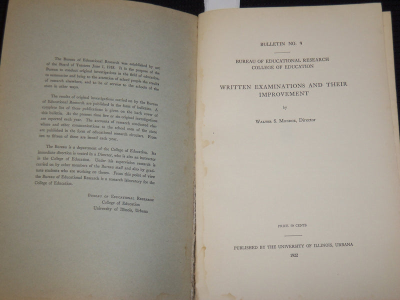 1922-1926 UNIVERSITY OF ILLINOIS BULLETINS LOT OF 3 - URBANA - K 16