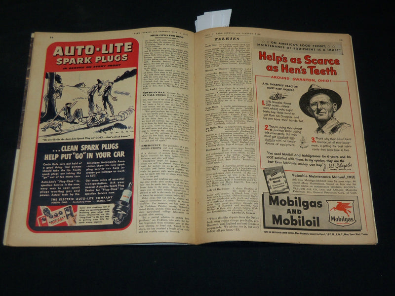 1943 JULY FARM JOURNAL MAGAZINE - AMERICAN FLAG COVER - J 6091