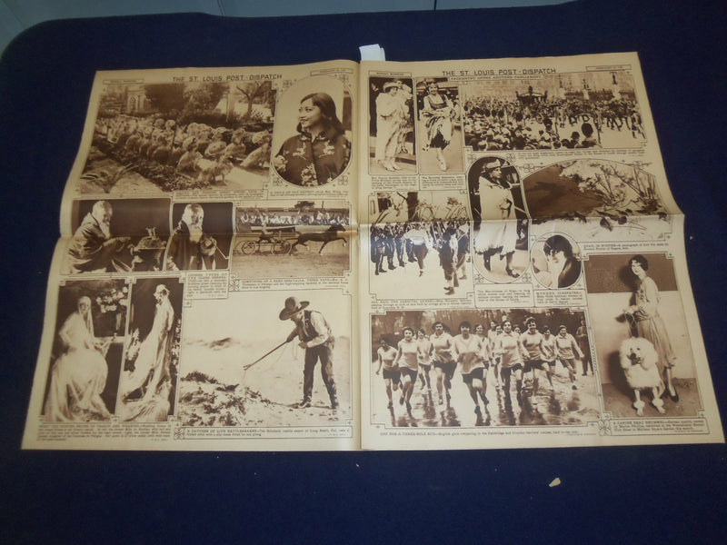 1928 FEB 26 ST. LOUIS DIPATCH ROTOGRAVURE SECTION - LINDBERGH - EDISON -NP 4985