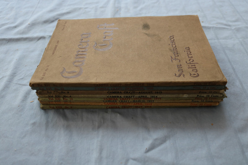 1909-1915 CAMERA CRAFT MAGAZINE - LOT OF 8 - O 3837