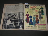 1949 SEPTEMBER 4 SUNDAY MIRROR MAGAZINE SECTION - PATRICIA NEAL - J 3007