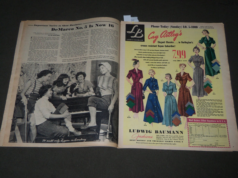 1949 SEPTEMBER 4 SUNDAY MIRROR MAGAZINE SECTION - PATRICIA NEAL - J 3007