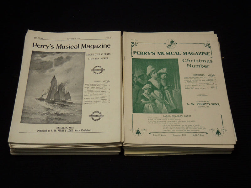 1920'S-1940'S PERRY'S MUSICAL MAGAZINES LOT OF 67 ISSUES - O 3817