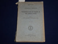 1909 TRANSPORTATION BY WATER IN THE U. S. REPORT PART 1 - WASHINGTON - KD 2759G