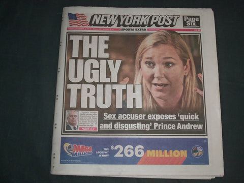 2019 DECEMBER 3 NEW YORK POST NEWSPAPER - SEX ACCUSER EXPOSES PRINCE ANDREW