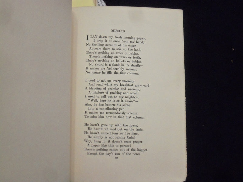 1923 ROOSEVELT AS THE POETS SAW HIM HARDCOVER BOOK BY CHARLES TOWNE - KD 8680