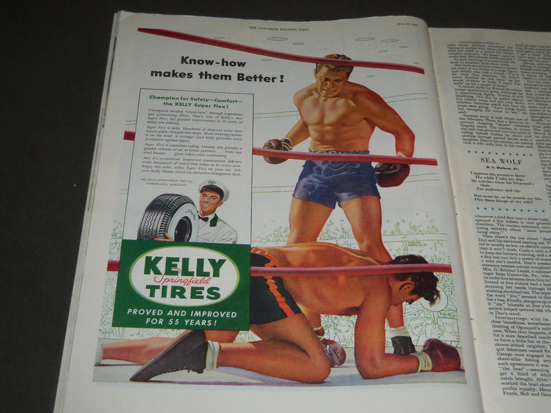1949 JUNE 25 THE SATURDAY EVENING POST MAGAZINE - ILLUSTRATED COVER - SP 24