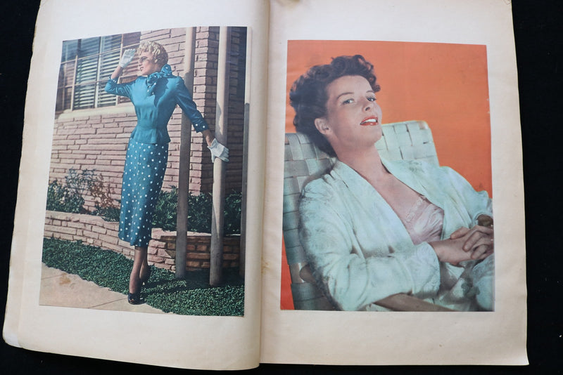 1950'S MOVIE STARS SCRAPBOOK - SHIRLEY TEMPLE - BARBARA STANWYCK - E 24944