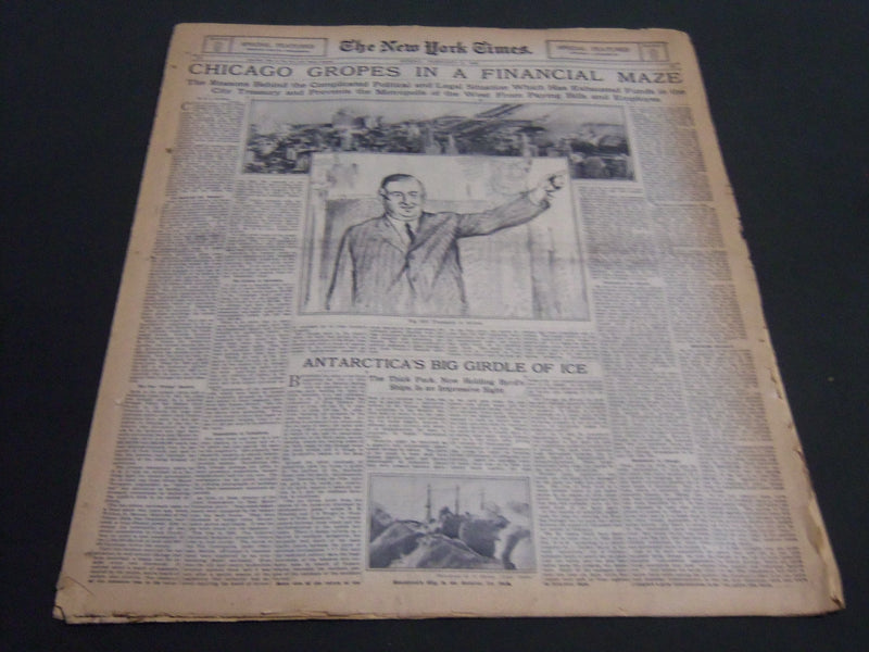 1930 FEB 2 NEW YORK TIMES SPECIAL & AUTO - BIG BILL TILDEN IN ACTION - NT 7002