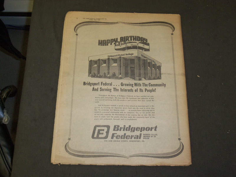 1976 JULY 2 THE TIMES HERALD NEWSPAPER - BICENTENNIAL EDITION - NP 3333
