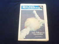 1986 JAN 29 NEW YORK NEWSDAY NEWSPAPER - SHUTTLE CHALLENGER DISASTER - NP 6086