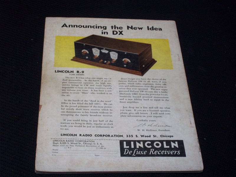 1933 MAY RADIO-CRAFT MAGAZINE VERY NICE COVERS & ADS - E 403