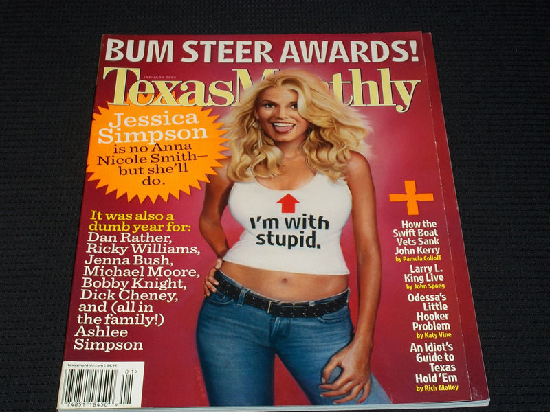 2005 JANUARY TEXAS MONTHLY MAGAZINE - JESSICA SIMPSON FRONT COVER - E 7453