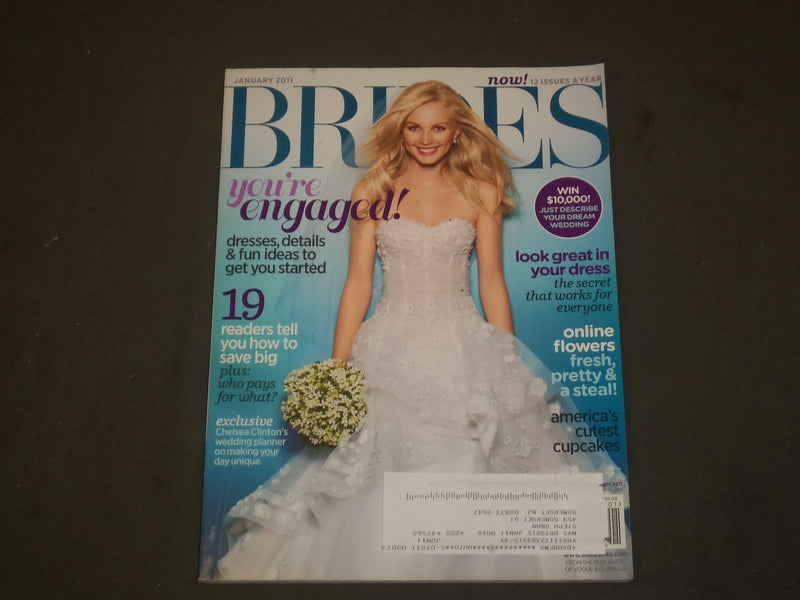 2011 JANUARY BRIDES MAGAZINE - NICE COVER, PHOTOS & ARTICLES - B 2202