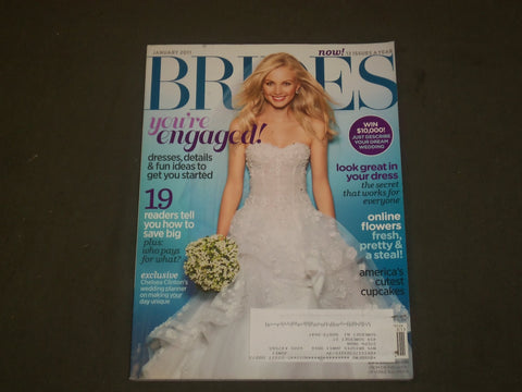2011 JANUARY BRIDES MAGAZINE - NICE COVER, PHOTOS & ARTICLES - B 2202