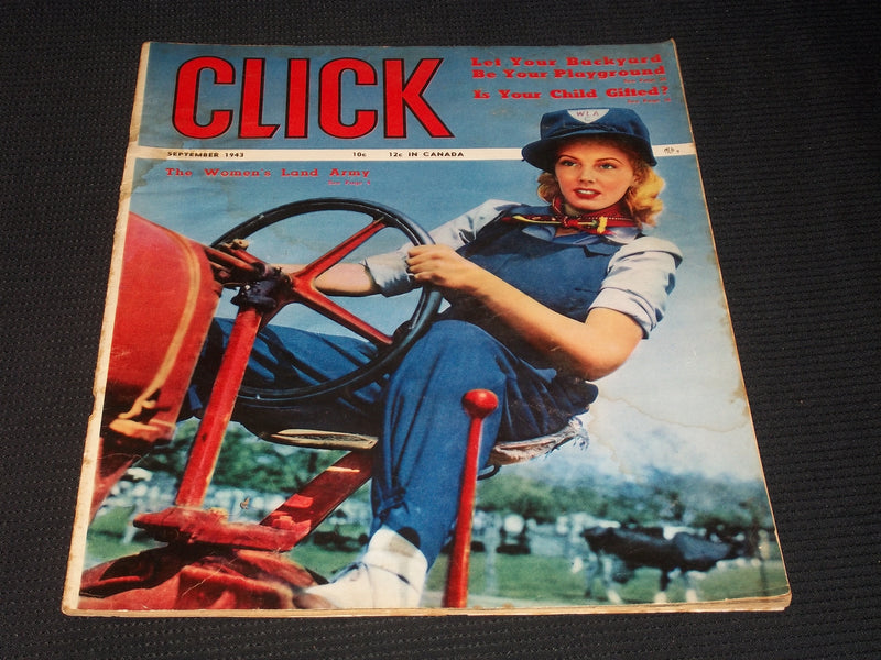 1943 SEPTEMBER CLICK MAGAZINE - VERY NICE FRONT COVER - E 5065