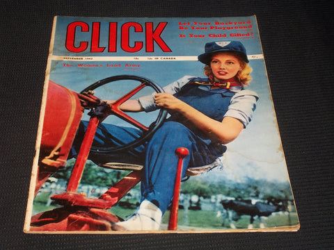 1943 SEPTEMBER CLICK MAGAZINE - VERY NICE FRONT COVER - E 5065