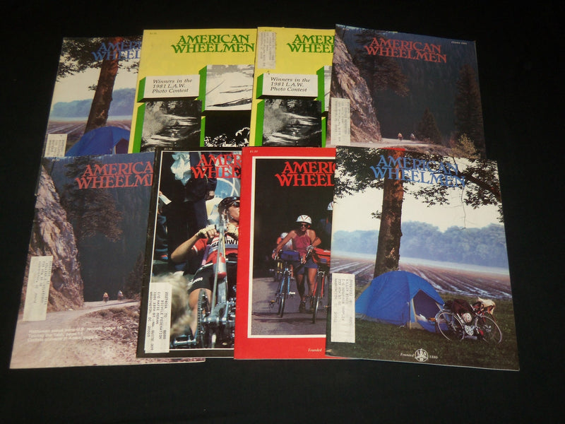 1981-1983 AMERICAN WHEELMAN MAGAZINE LOT OF 81 ISSUES - NICE COVERS - O 3225