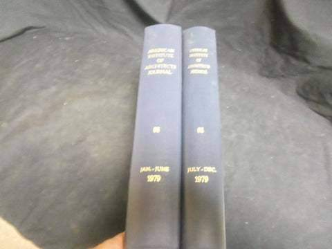 1979 AMERICAN INSTITUTE OF ARCHITECTS 2 BOUND VOLUMES - NICE PHOTOS - R 866