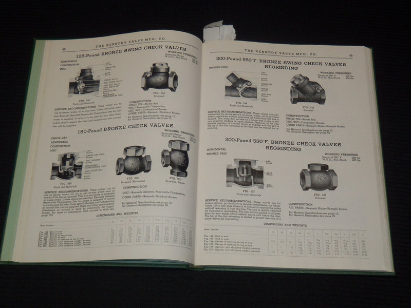 1955 KENNEDY VALVE MFG. CO. CATALOG NO. 78 - ELMIRA NEW YORK - KD 6524D