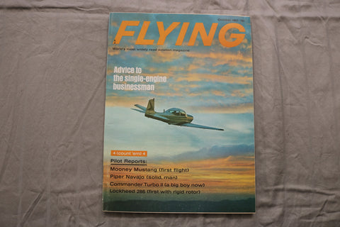 1967 OCTOBER FLYING MAGAZINE - SINGLE-ENGINE BUSINESSMAN COVER - B 1113N