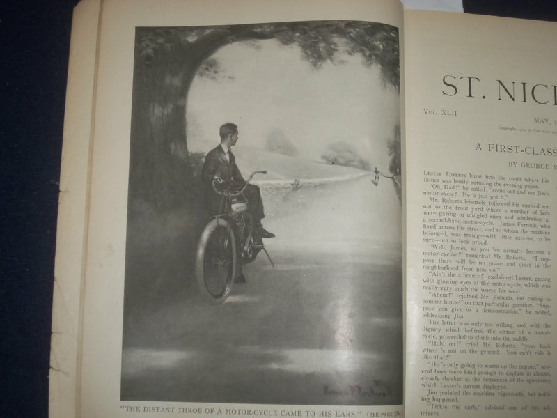 1915 MAY ST. NICHOLAS MAGAZINE - NORMAN ROCKWELL ILLUSTRATIONS - ST 5503K