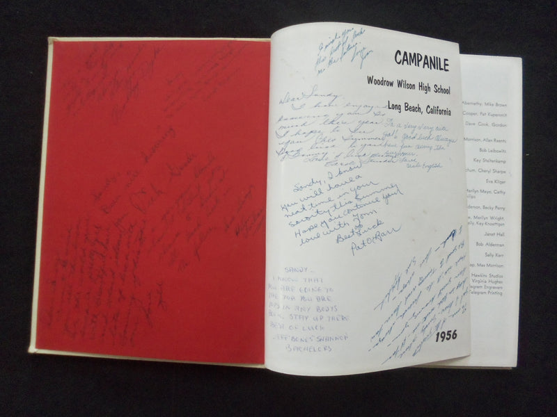 1956 CAMPANILE WOODROW WILSON HIGH SCHOOL YEARBOOK - LONG BEACH, CA - YB 3365