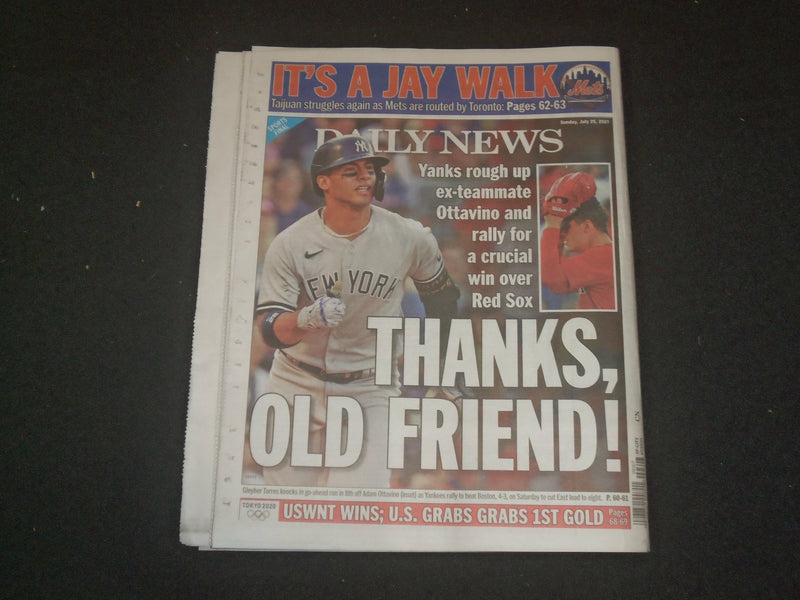 2021 JULY 25 NEW YORK DAILY NEWS NEWSPAPER - NYC LANDLORDS & TENANTS DESPERATE