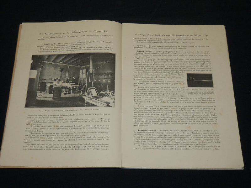 1916-1917 JOURNAL DE RADIOLOGIE ET ELECTROLOGIE MAGAZINE LOT OF 6 - O 1410T