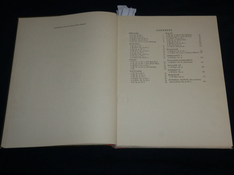 1903 FREDERIC CHOPIN FORTY PIANO COMPOSITIONS BOOK BY JAMES HUNEKER - R 704R