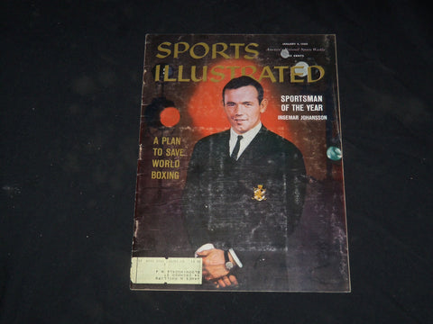 1960 JANUARY 4 SPORTS ILLUSTRATED MAGAZINE - INGEMAR JOHANSSON - SP 8953
