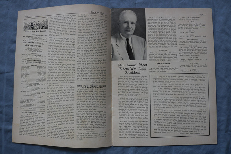 1939 JUNE AND JULY THE WHITE TOPS MAGAZINE WITH ENVELOPE - K 3127